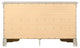 Louis Phillipe 6-Drawer Dresser, Silver Champagne