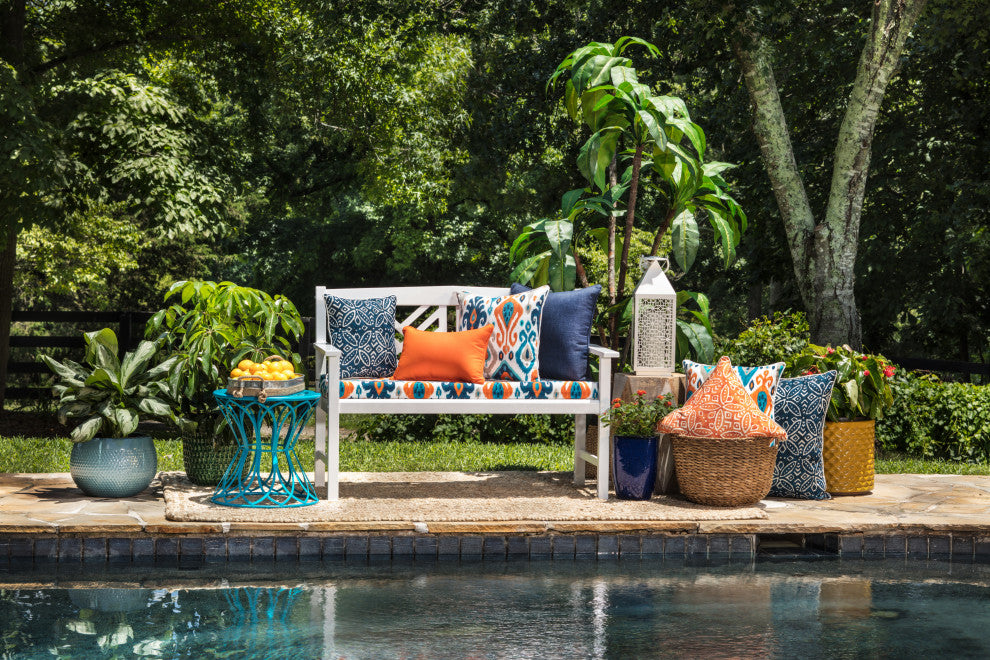 Sundeck Orange 18.5" Throw Pillow, Set of 2