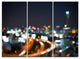 "Bangkok City at Twilight" Canvas Print, 3 Panels, 36"x28"