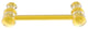 Carolina 4" Cabinet Pull, Polished Brass