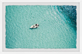 "Clear Blue Lake" Framed Painting Print, 36"x24"