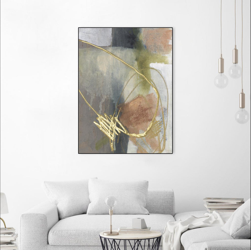 "Burnished Loops II" Framed Canvas by Giant Art 30"x40"