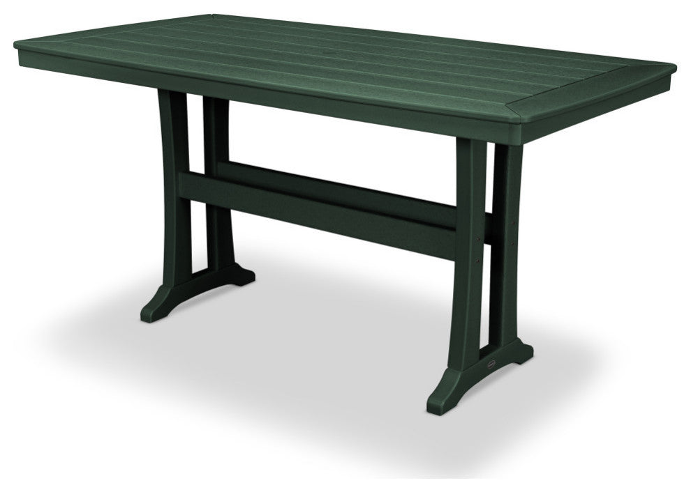 POLYWOOD Nautical Trestle Counter Table