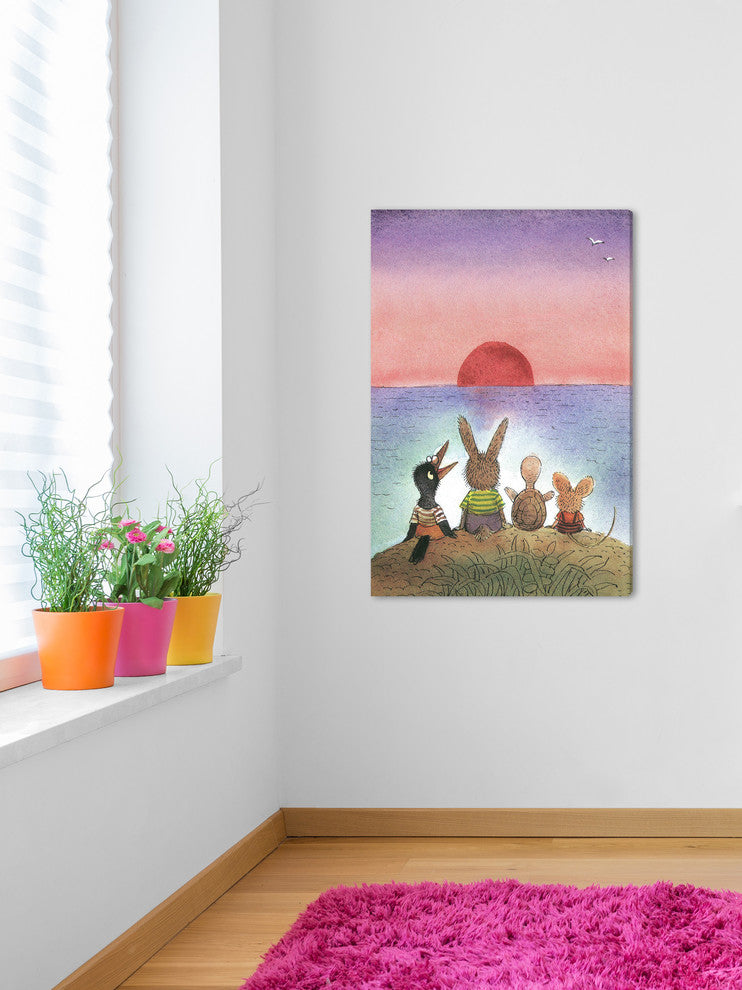 "Sunset" Painting Print on Canvas by Curtis