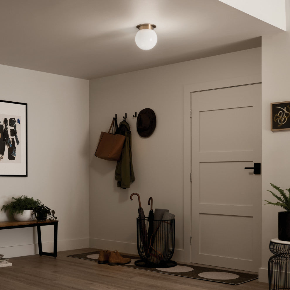 Albers 1 Light Flush Mount Light, Champagne Bronze