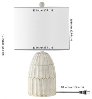 Safavieh Ronken Table Lamp Antique White