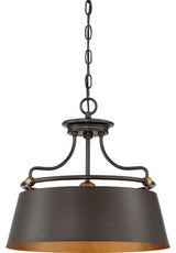 Quoizel FV2818WT Three Light Pendant Fairview Western Bronze
