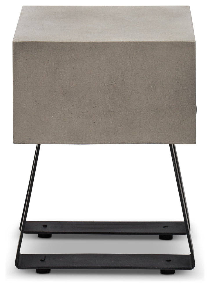 Mixx Industrial Stool, Black Legs, Dark Gray Seat