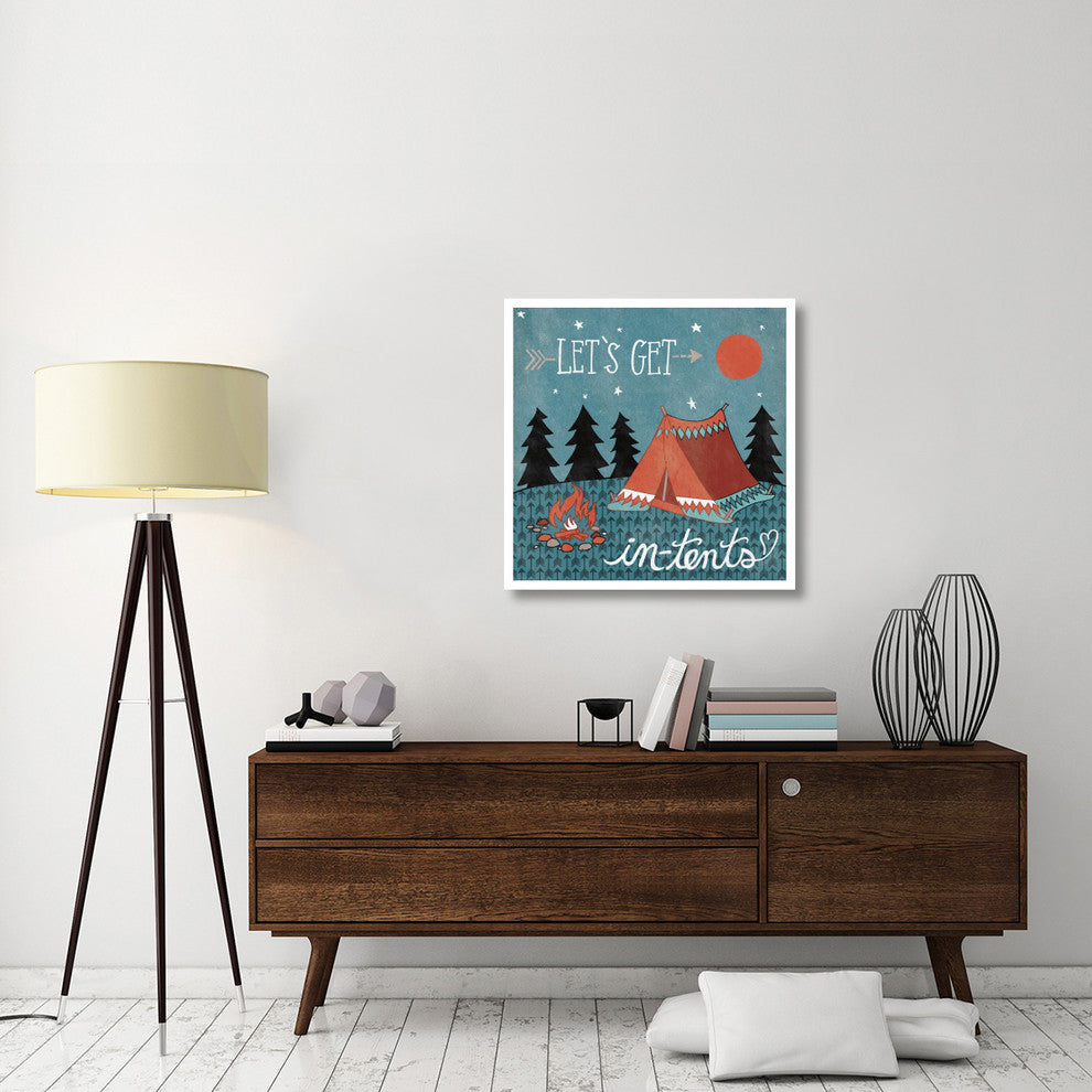 "Adventure Love Tent" Digital Paper Print by Mary Urban, 32"x32"