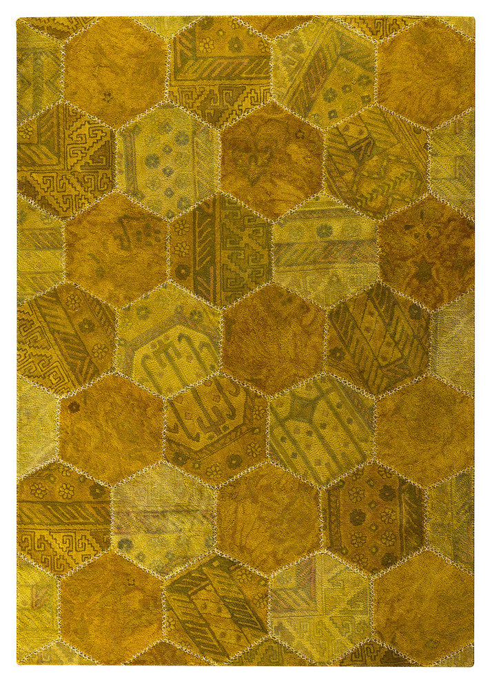 Hand Tufted Gold Wool Area Rug