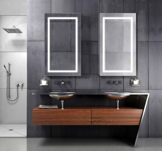 24"x42" Recessed Or Surface Mount Medicine Cabinet 4 Shelves, LED, Right