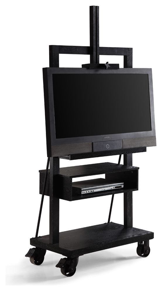 Posh Pollen Cullen Entertainment TV Media Stand, Black