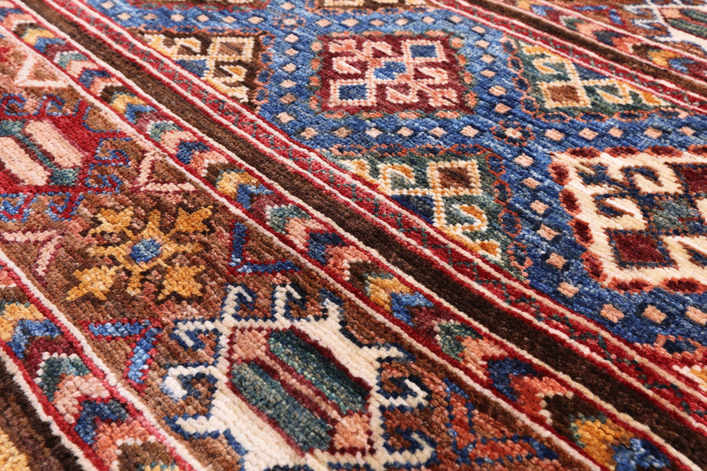 3' 5" X 5' 5" Khorjin Super Kazak Hand Knotted Rug Q5439