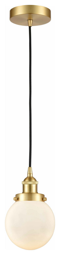 Innovations 616-1PH-SG-G201-6-LED 1-Light Mini Pendant, Satin Gold
