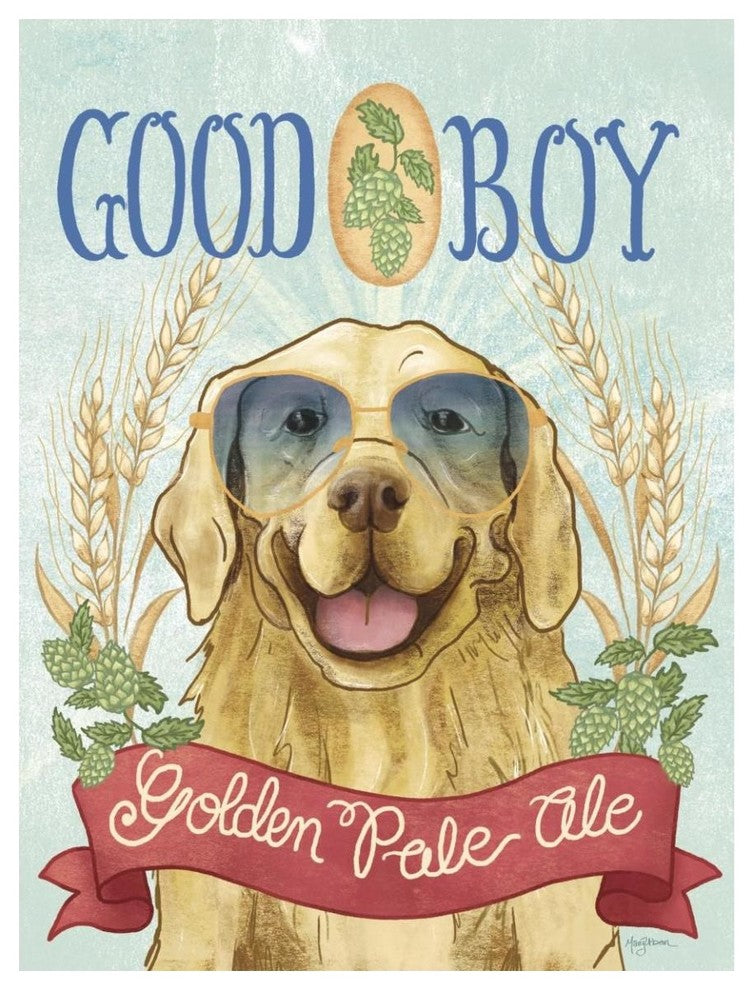 "Beer Dogs II" Digital Paper Print by Mary Urban, 38"x50"