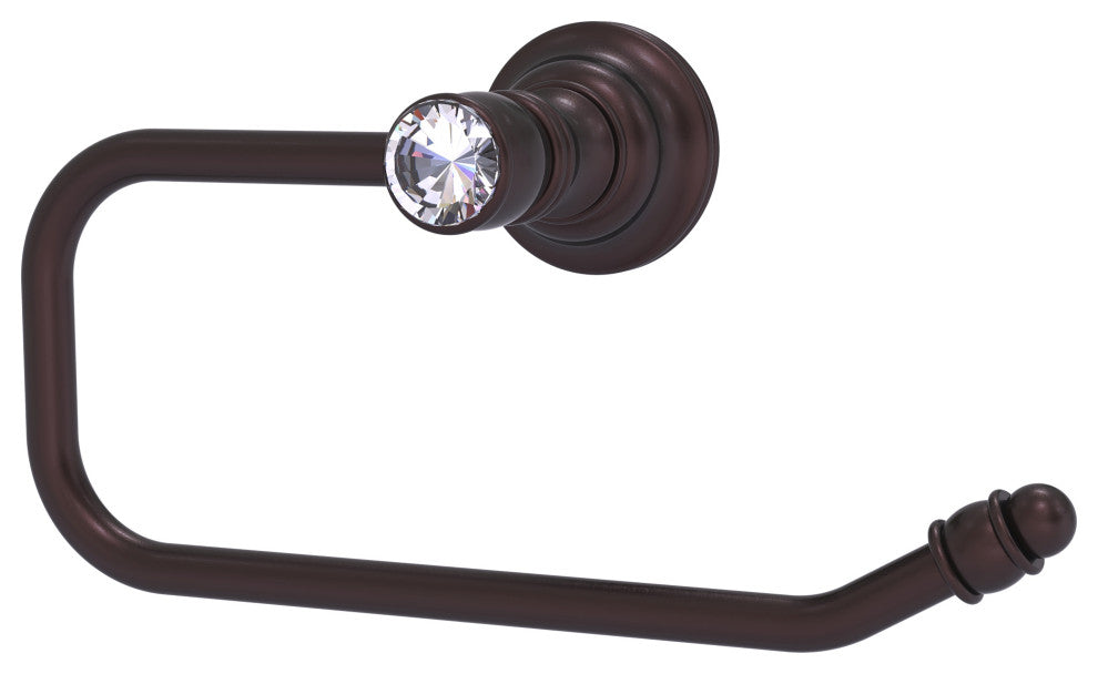 Carolina Crystal Euro Style Toilet Tissue Holder, Antique Bronze