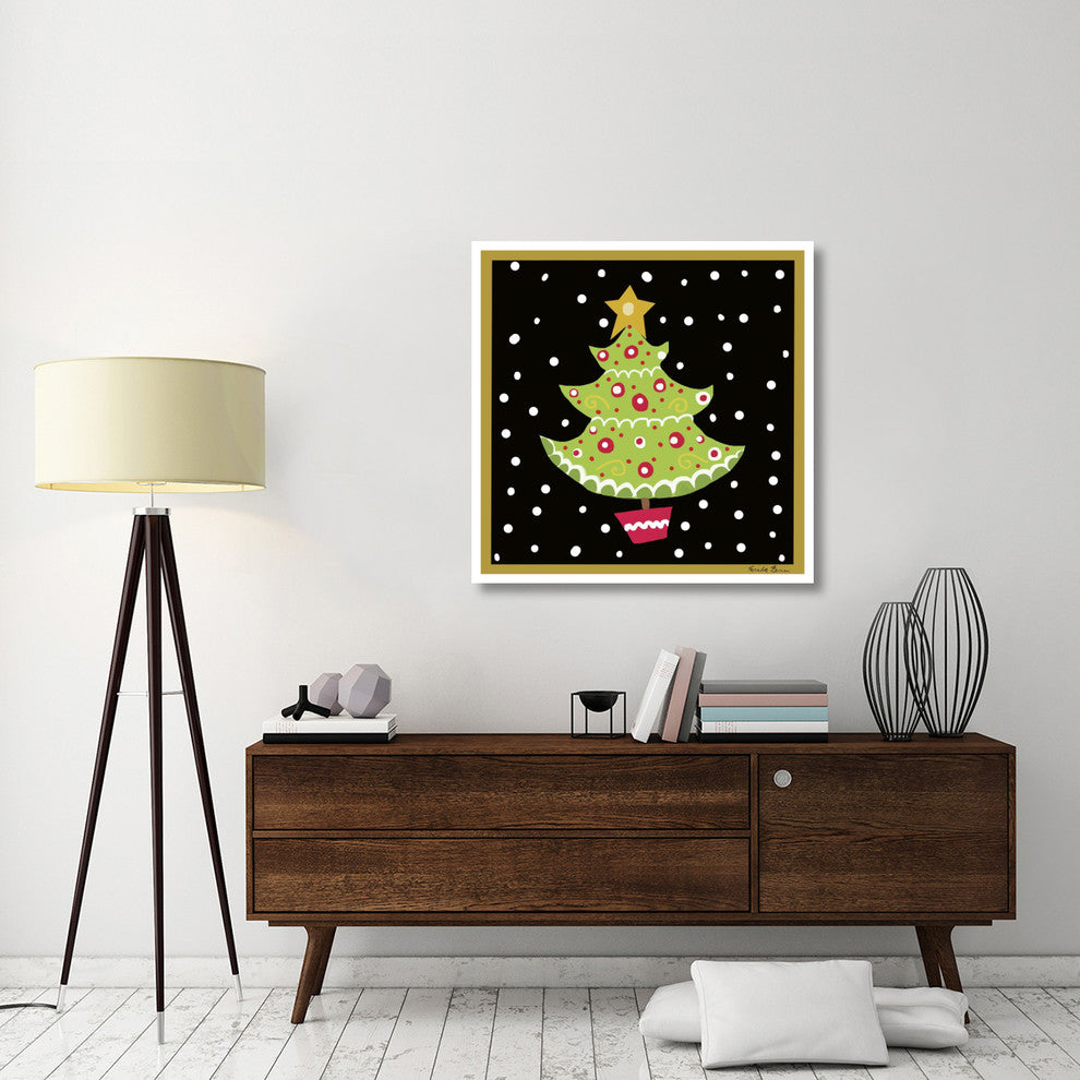 "The Night Before Christmas IV" Digital Paper Print by Farida Zaman, 38"x38"
