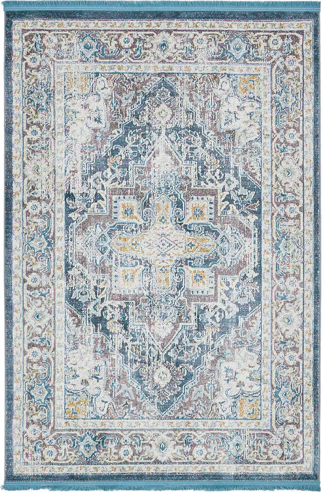 Unique Loom Gray Baracoa Prado 5' 5 x 8' 0 Area Rug