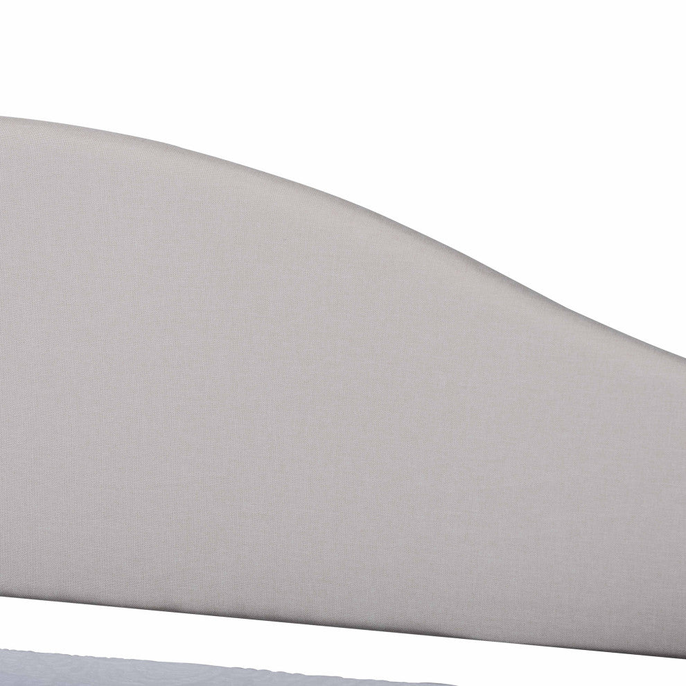 Selena Modern Upholstered Full Size Daybed, Beige
