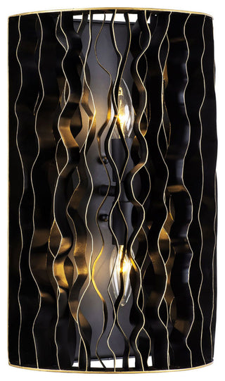 Estela 2-Lt Sconce - Matte Black/French Gold