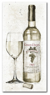 'Pencil Wine II' Canvas Art by Avery Tillmon