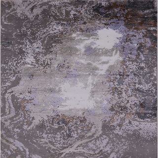 Ahgly Company Indoor Square Mid-Century Modern Area Rugs, 7' Square