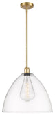 Innovations 516-1S-SG-GBD-162 1 Light 16" Pendant, Satin Gold
