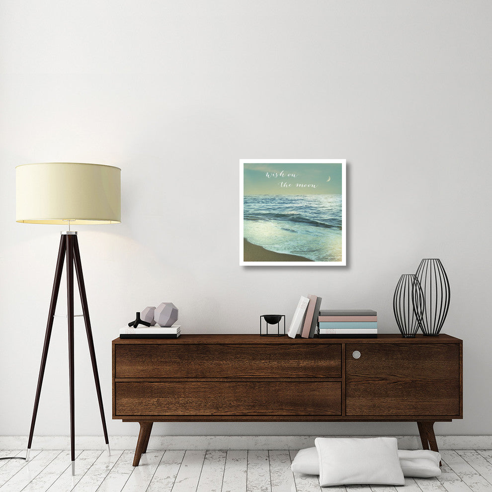 "Moonrise Beach Inspiration" Digital Paper Print by Sue Schlabach, 26"x26"