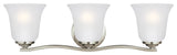 Generation Lighting Lighting 3-Light Wall/Bath, Brushed Nickel