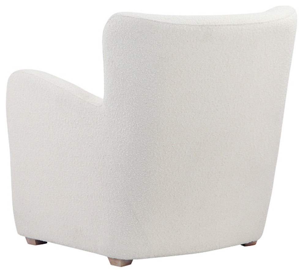 Harlow Lounge Chair Boucle White