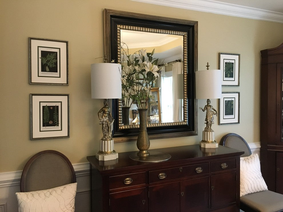 Original Vintage 1925 Botanical Fern Framed Prints, Set of 2