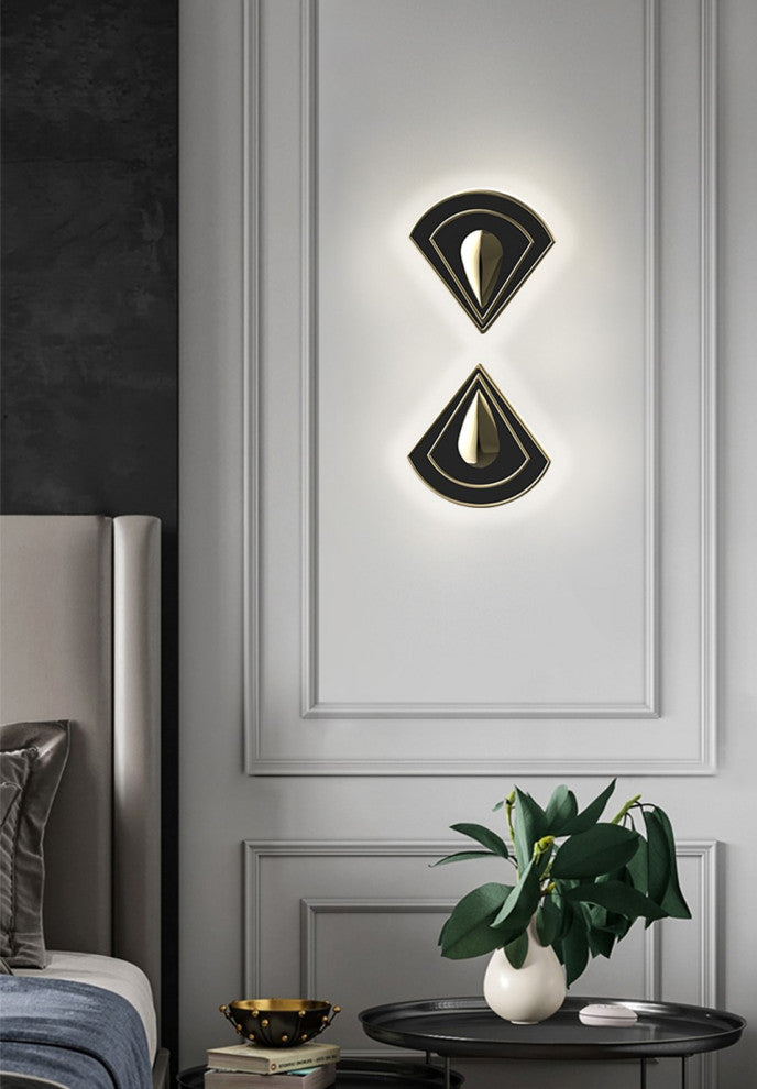 Manacor | Creative Copper LED Wall Light, 2 Heads, Warm Light