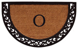 Ornate Scroll Monogram Doormat 2'x3', Letter O
