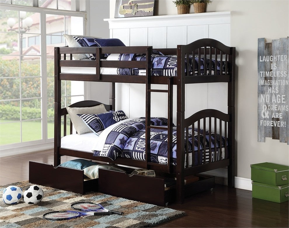 Acme Heartland Twin/Twin Bunk Bed Espresso
