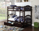 Acme Heartland Twin/Twin Bunk Bed Espresso
