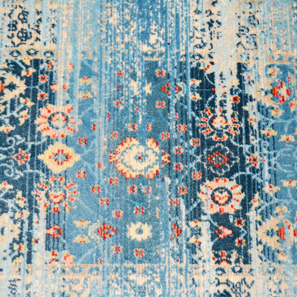 Machine Made Polyester Durable Indoor Outdoor Washable Oriental Pattern Footmat