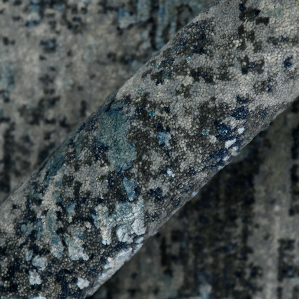 Mystique Linden Area Rug, Blue, 9' x 12', Abstract