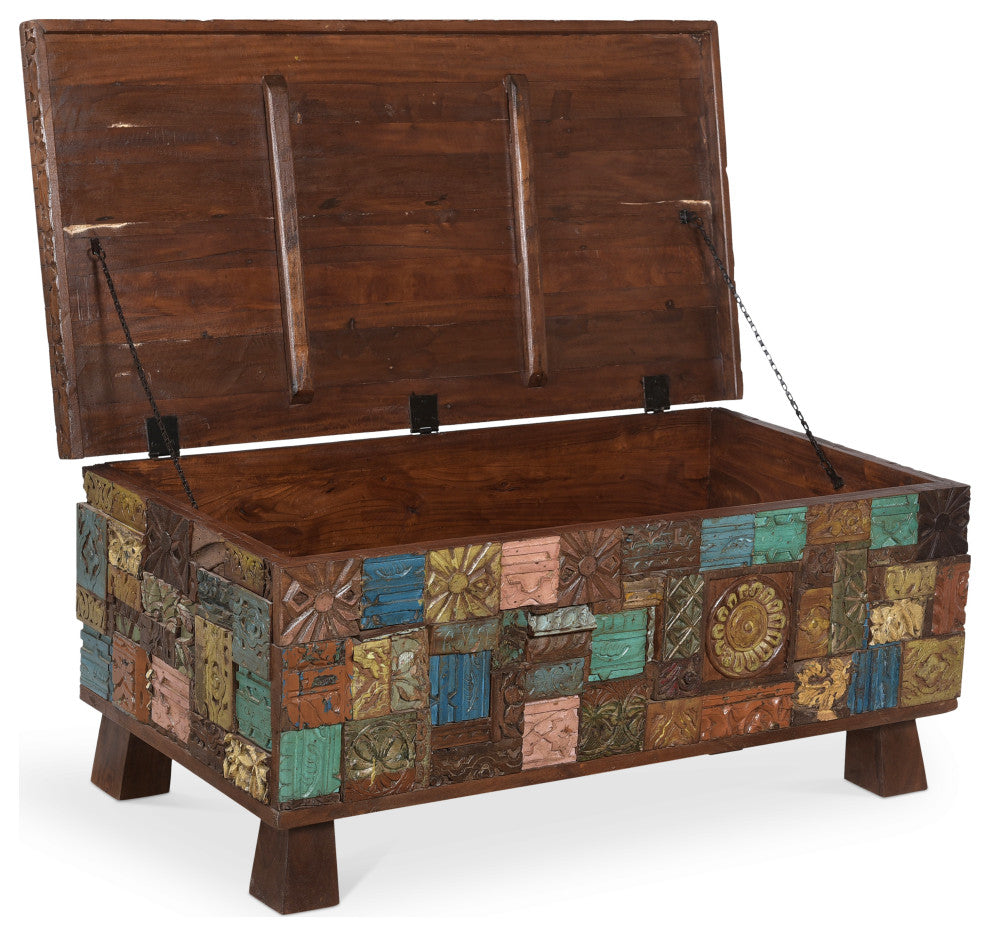 Elephant Reclaimed Wood Trunk Coffee Table