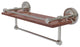 Prestige Regal 16" Wood Shelf with Gallery Rail and Towel Bar, Satin Nickel