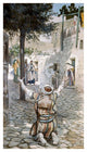 "Healing The Leper at Capernaum" Digital Paper Print by James Tissot, 14"x24"