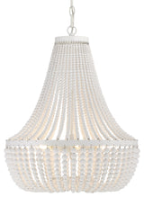 Crystorama Lighting Group 608 Rylee 6 Light 19"W Crystal Empire - Matte White