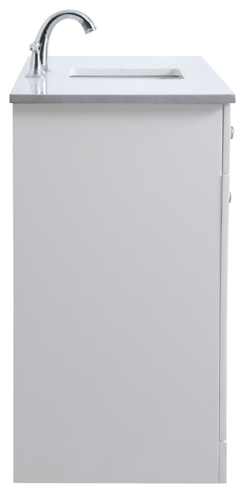 54" ADA Compliant Bathroom Vanity, White