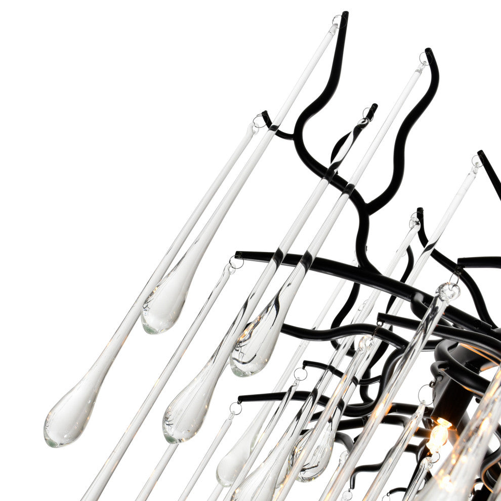 Anita 6 Light Chandelier With Black Finish