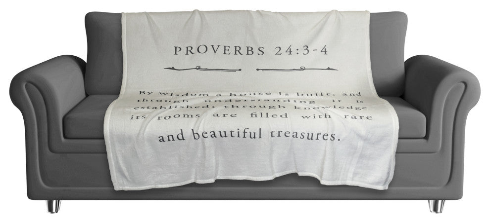 Proverbs 24 50"x60" Coral Fleece Blanket