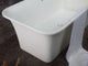 ALFI brand AB9942 67" White Rectangular Solid Surface Smooth Resin Bathtub
