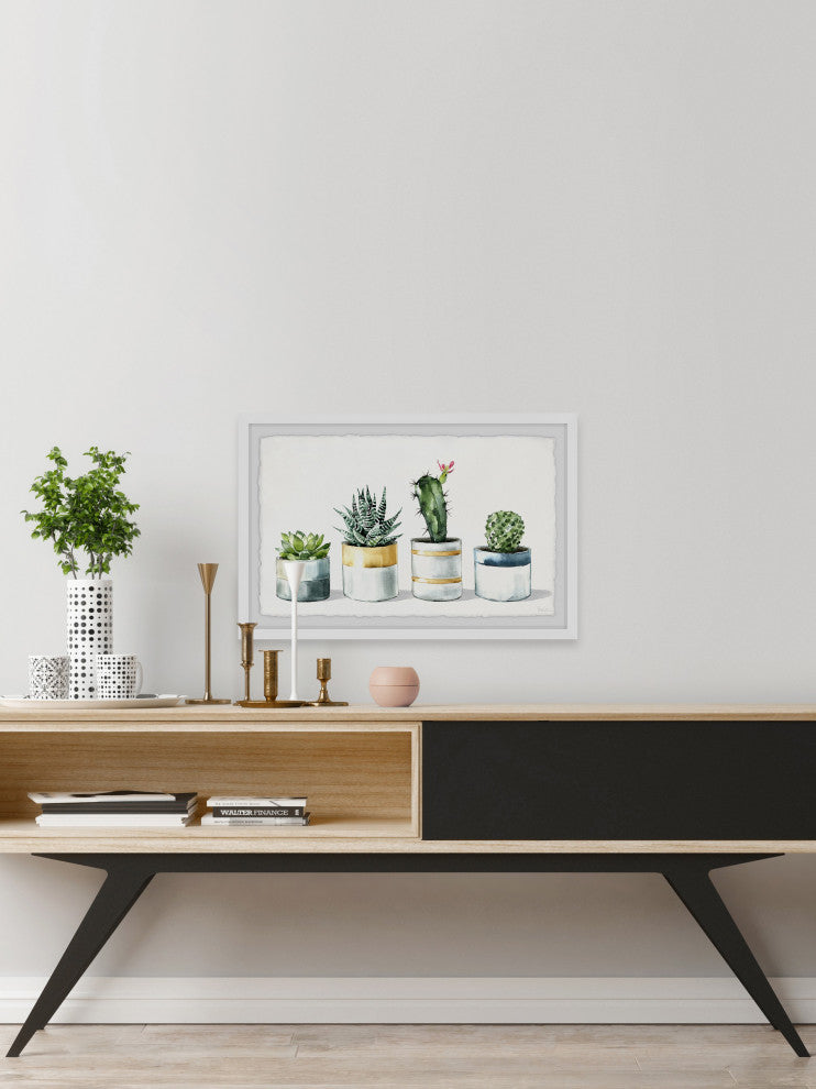 "Cactus Is Perfect" Framed Painting Print