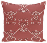On The Line Geometric Print Pillow, Burnt, 20"x20"