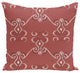 On The Line Geometric Print Pillow, Burnt, 20"x20"