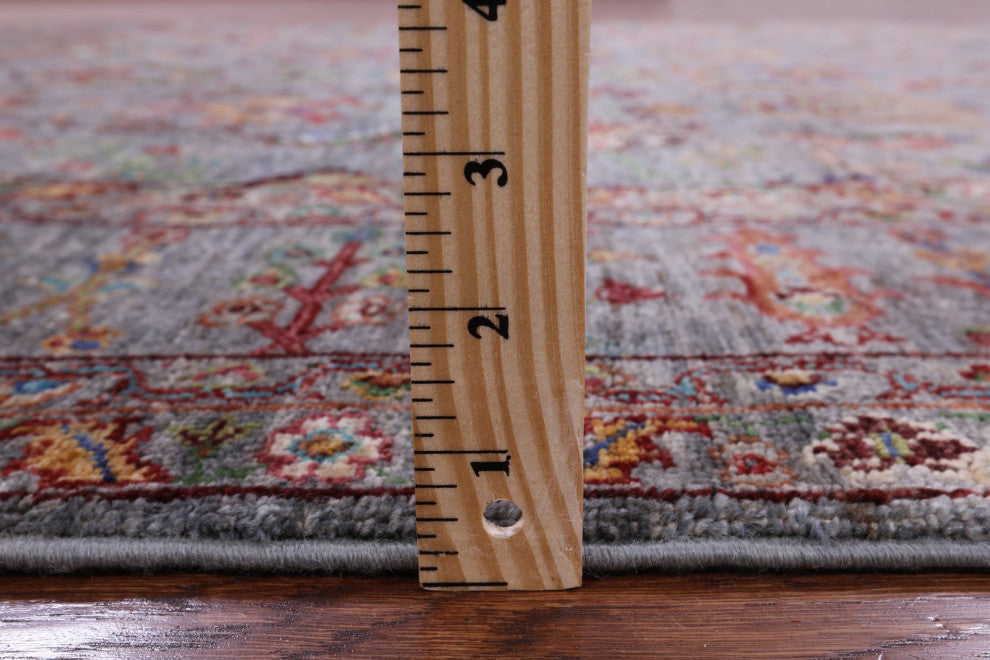 5' 8" X 8' 0" Handmade Persian Tabriz Wool Rug Q9843