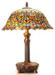 Tiffany-Style Peacock Jewel Table Lamp